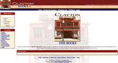 Desktop Screenshot of claytonbooks.com