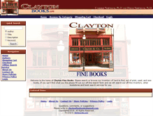 Tablet Screenshot of claytonbooks.com